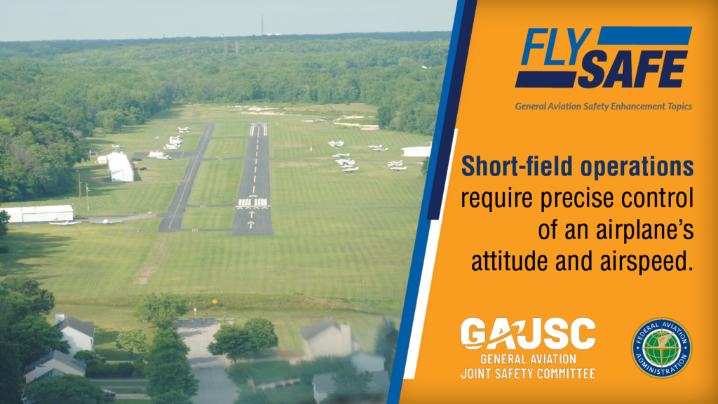 Fly Safe graphic for short fields.