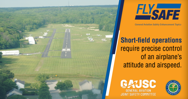 Fly Safe graphic for short fields.